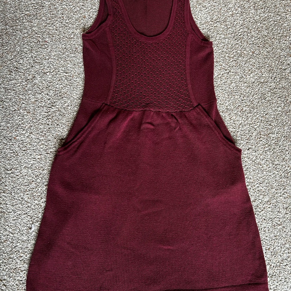 Frenchi Burgundy Sweater Dress